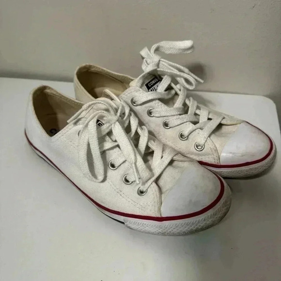 Converse low cut white sneakers 7 - Picture 2 of 6